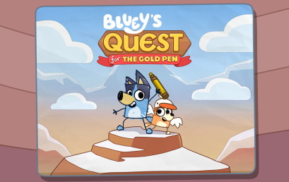 Halfbrick Studios e BBC Studios se unem para lançar o videogame “Bluey’s Quest for the Gold Pen”
